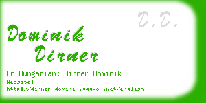 dominik dirner business card